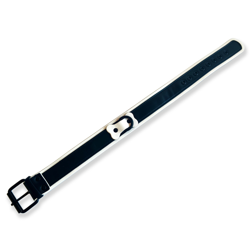 collier puppy collar noir blanc 2