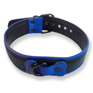 collier puppy collar noir bleu