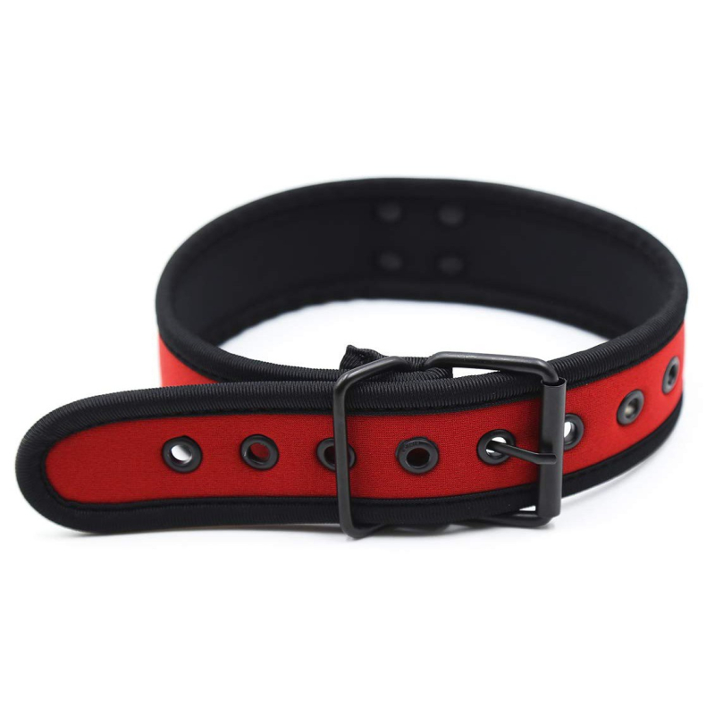 collier puppy neoprene rouge 1