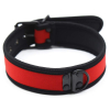 collier puppy neoprene rouge