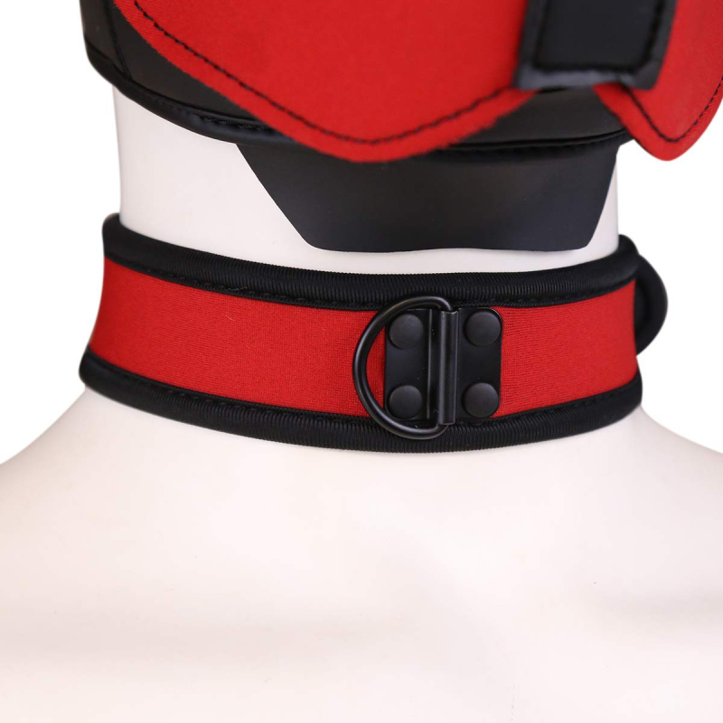 collier puppy neoprene rouge 2