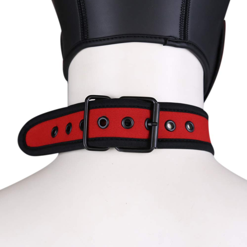 collier puppy neoprene rouge 3