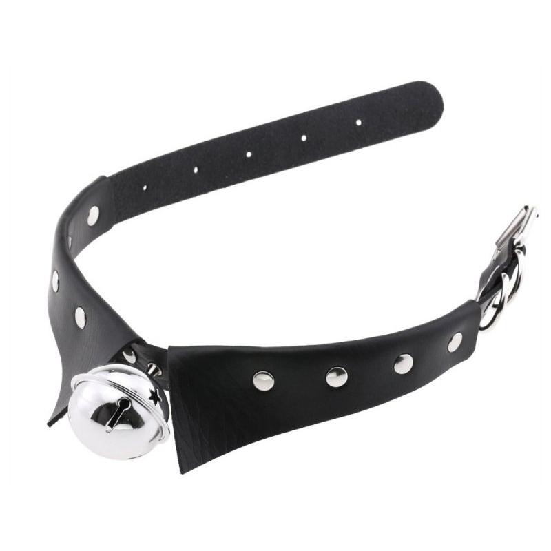 collier ras de cou avec grelot jing noir 1
