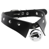 collier ras de cou avec grelot jing noir