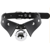 collier ras de cou avec grelot jing noir 2