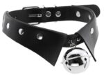 collier ras de cou avec grelot jing noir 3
