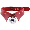 collier ras de cou avec grelot jing rouge