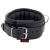 collier rembourre en cuir avec anneaux d noir 1 7
