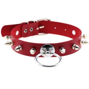 collier saskia rouge