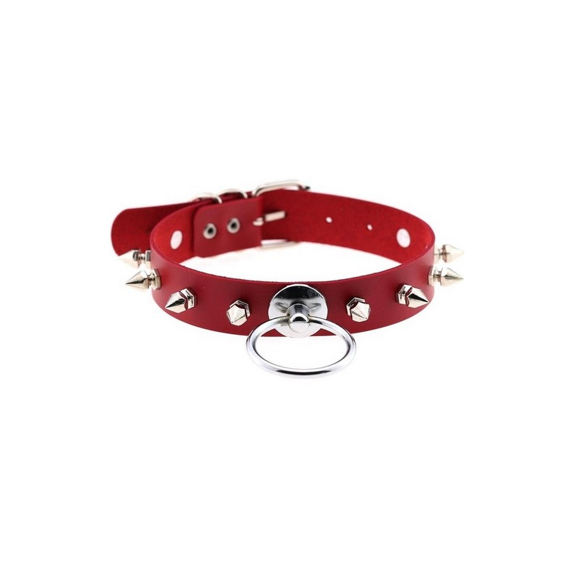 collier saskia rouge