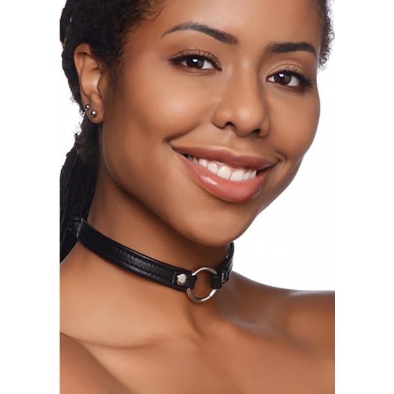 collier sex pet avec anneau metal 2