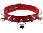 collier sexy avec grelots rouge 1