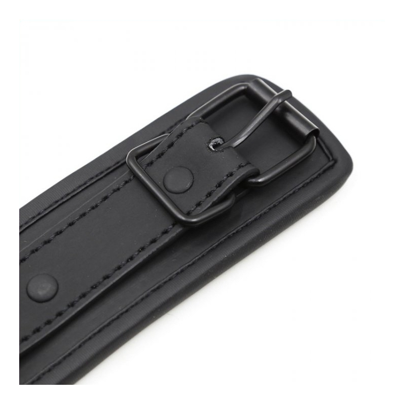 collier soumission avec laisse noir 3