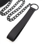 collier soumission avec laisse noir 5