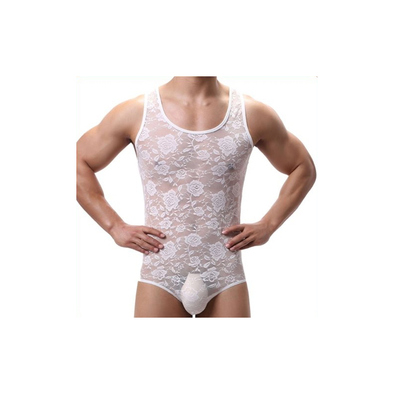 combi dentelle teddy blanc