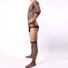 combi filet avec chaussettes noir 2