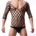 combi filet avec chaussettes noir 3