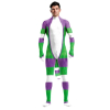 combinaison cosplay cartoon blanc vert violet