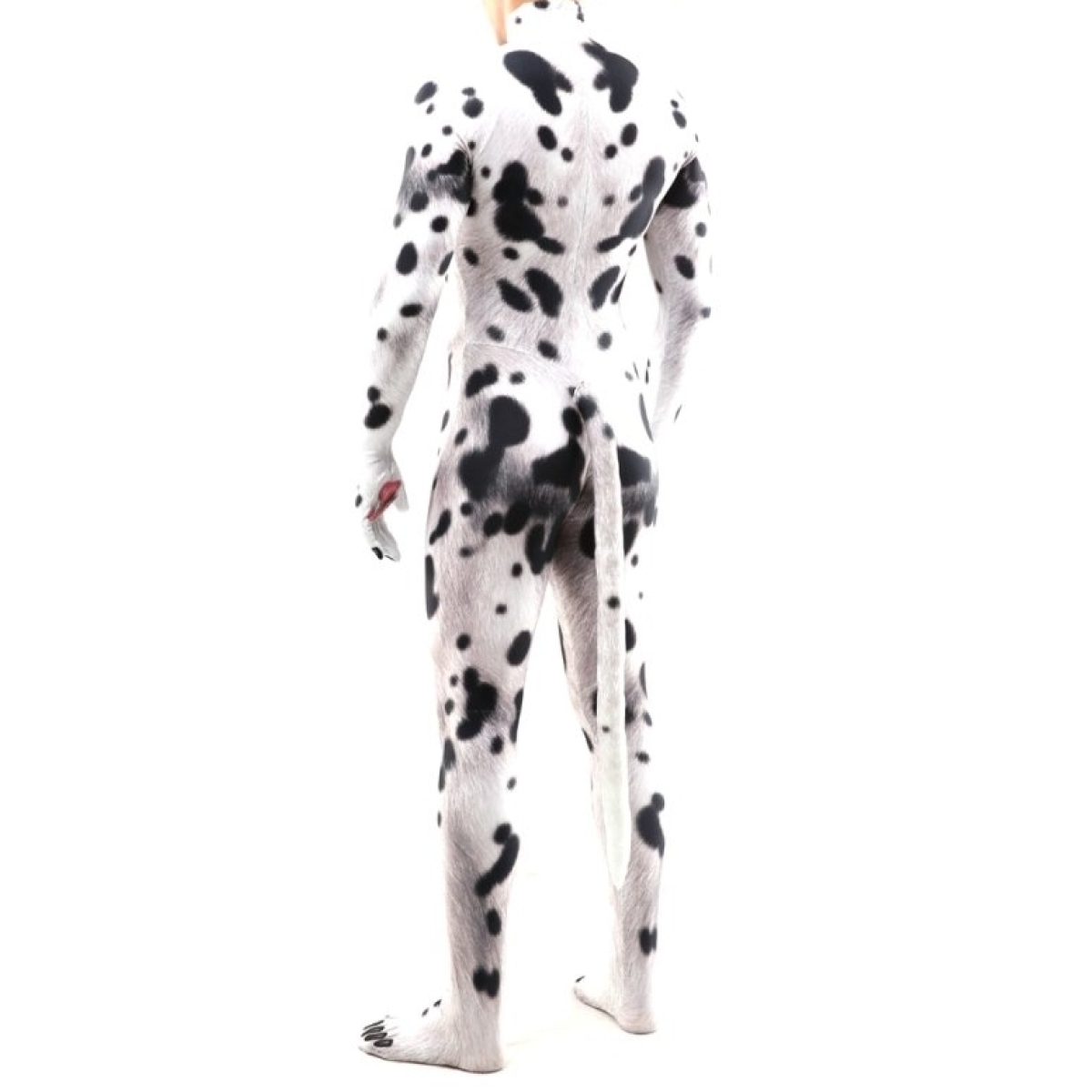 combinaison cosplay chien dalmatien noir blanc 2