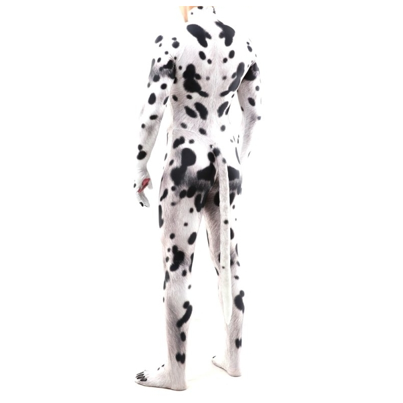 combinaison cosplay chien dalmatien noir blanc 2