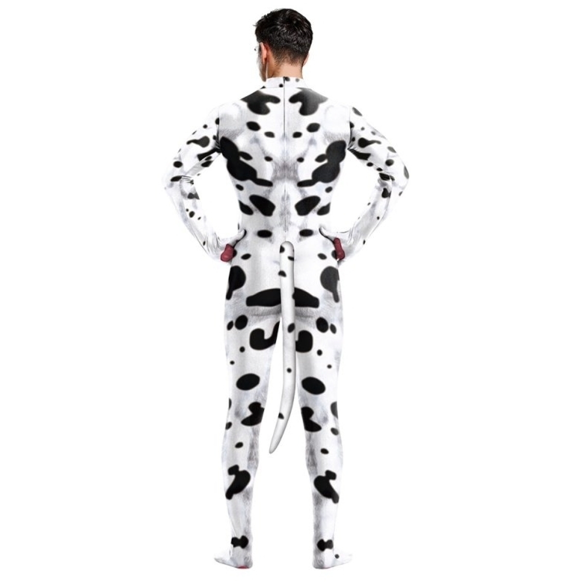 combinaison cosplay chien dalmatien noir blanc 3