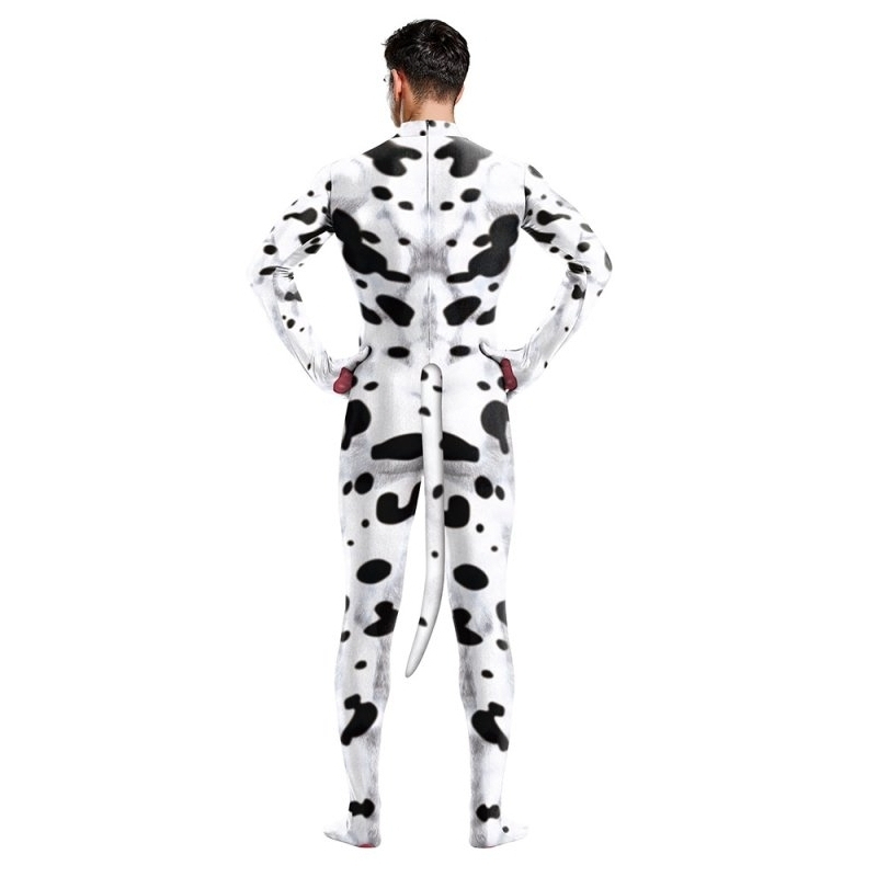 combinaison cosplay chien dalmatien noir blanc 3
