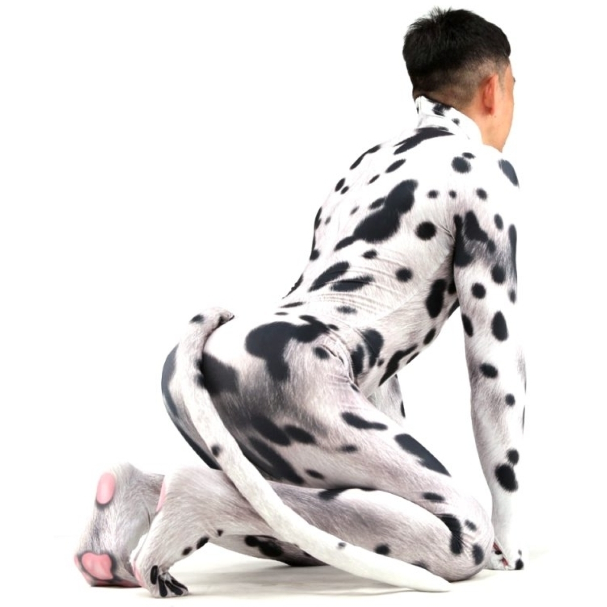 combinaison cosplay chien dalmatien noir blanc 5