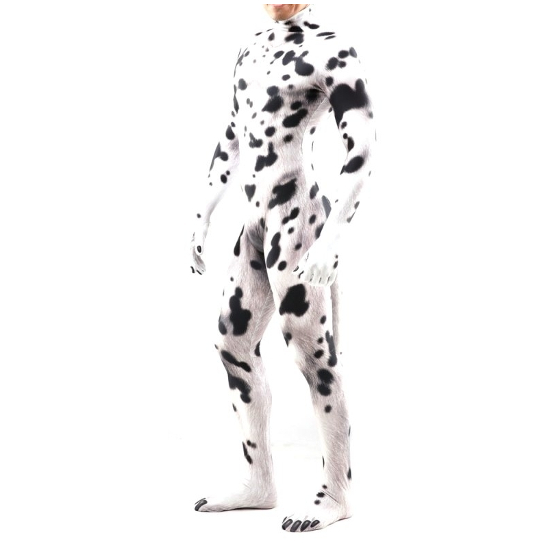 combinaison cosplay chien dalmatien noir blanc 6
