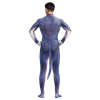 combinaison cosplay dinosaure raptus bleu blanc 1