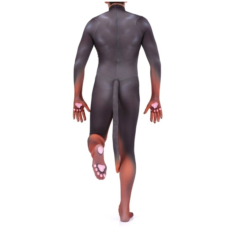 combinaison cosplay doberman noire et feu 1
