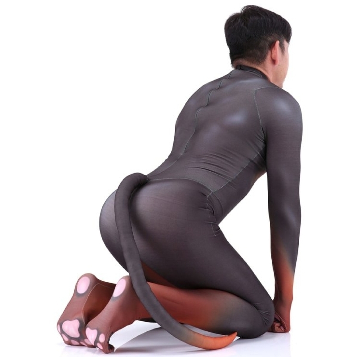 combinaison cosplay doberman noire et feu 2