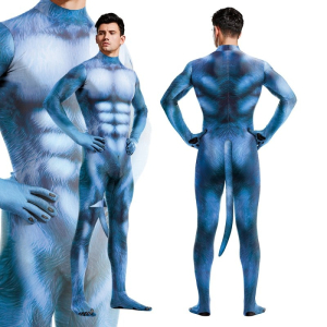 combinaison cosplay dog bleu