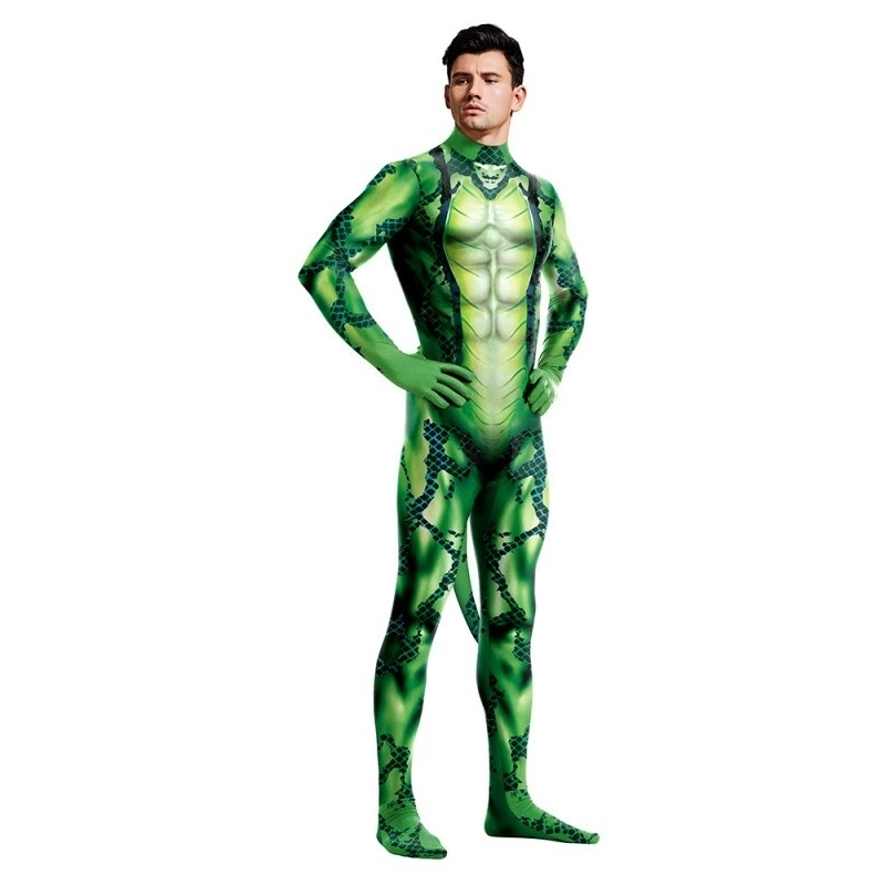 combinaison cosplay grenouille frogman vert 2