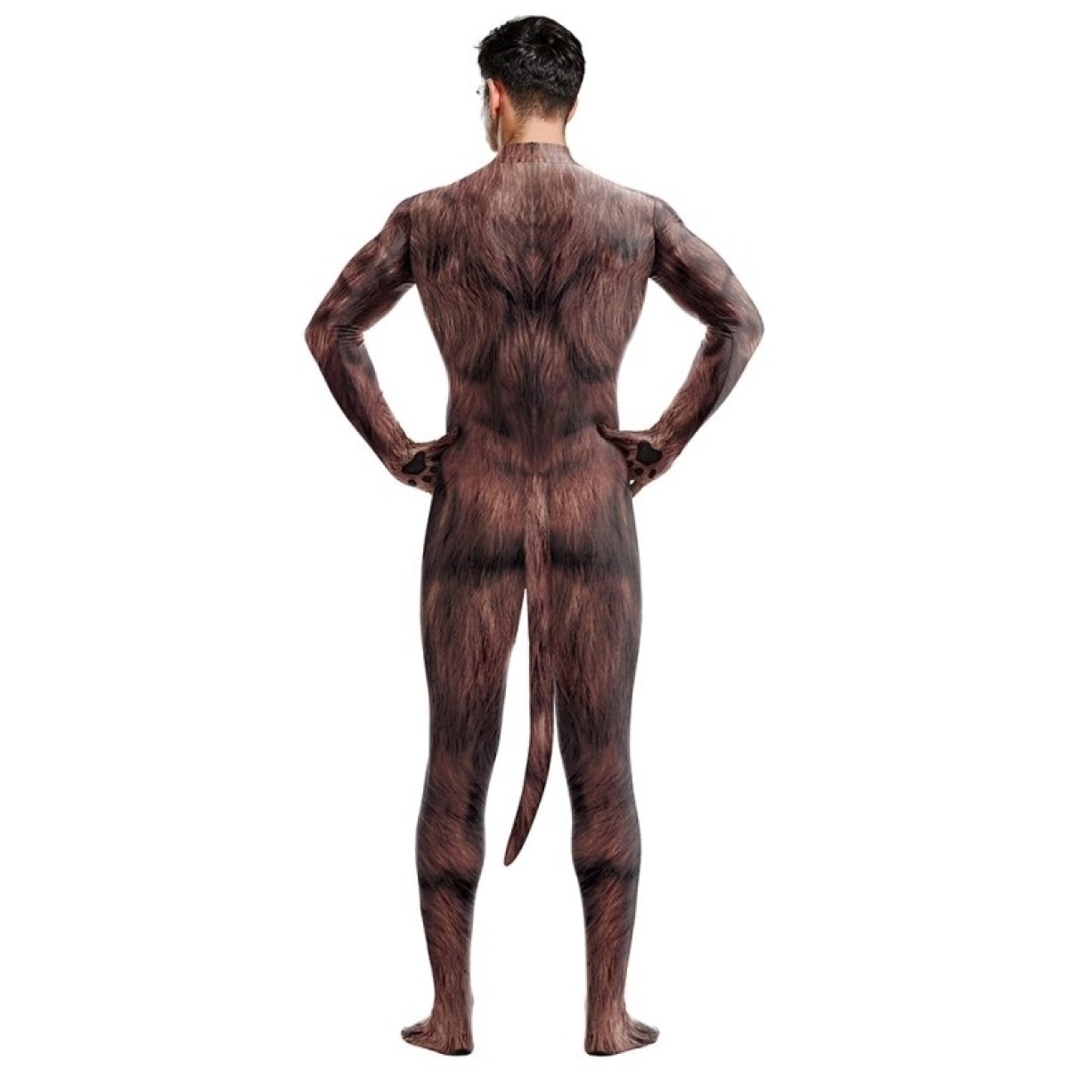 combinaison cosplay loup garou werewolf marron 1