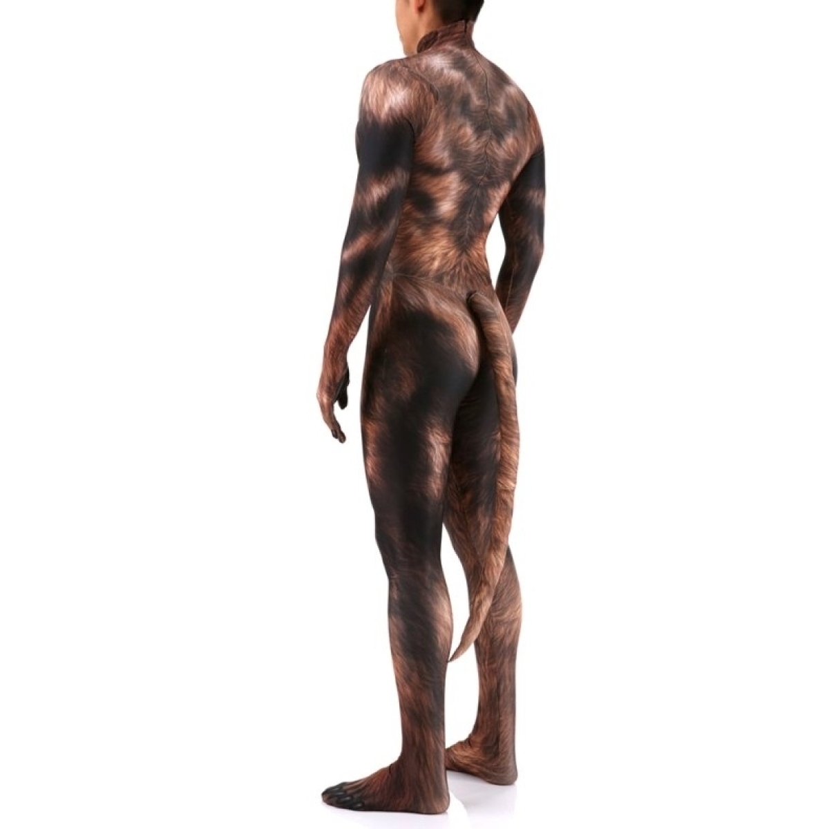 combinaison cosplay loup garou werewolf marron 10