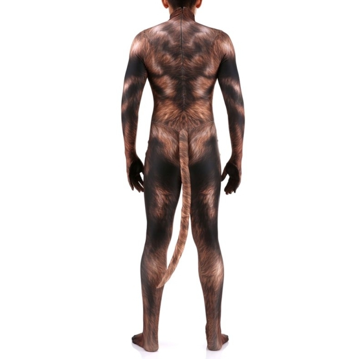 combinaison cosplay loup garou werewolf marron 2