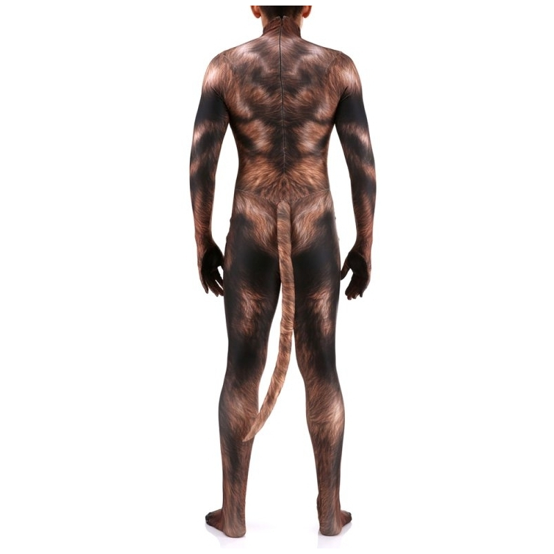 combinaison cosplay loup garou werewolf marron 2