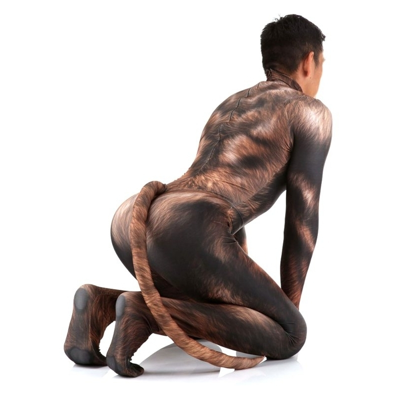 combinaison cosplay loup garou werewolf marron 4