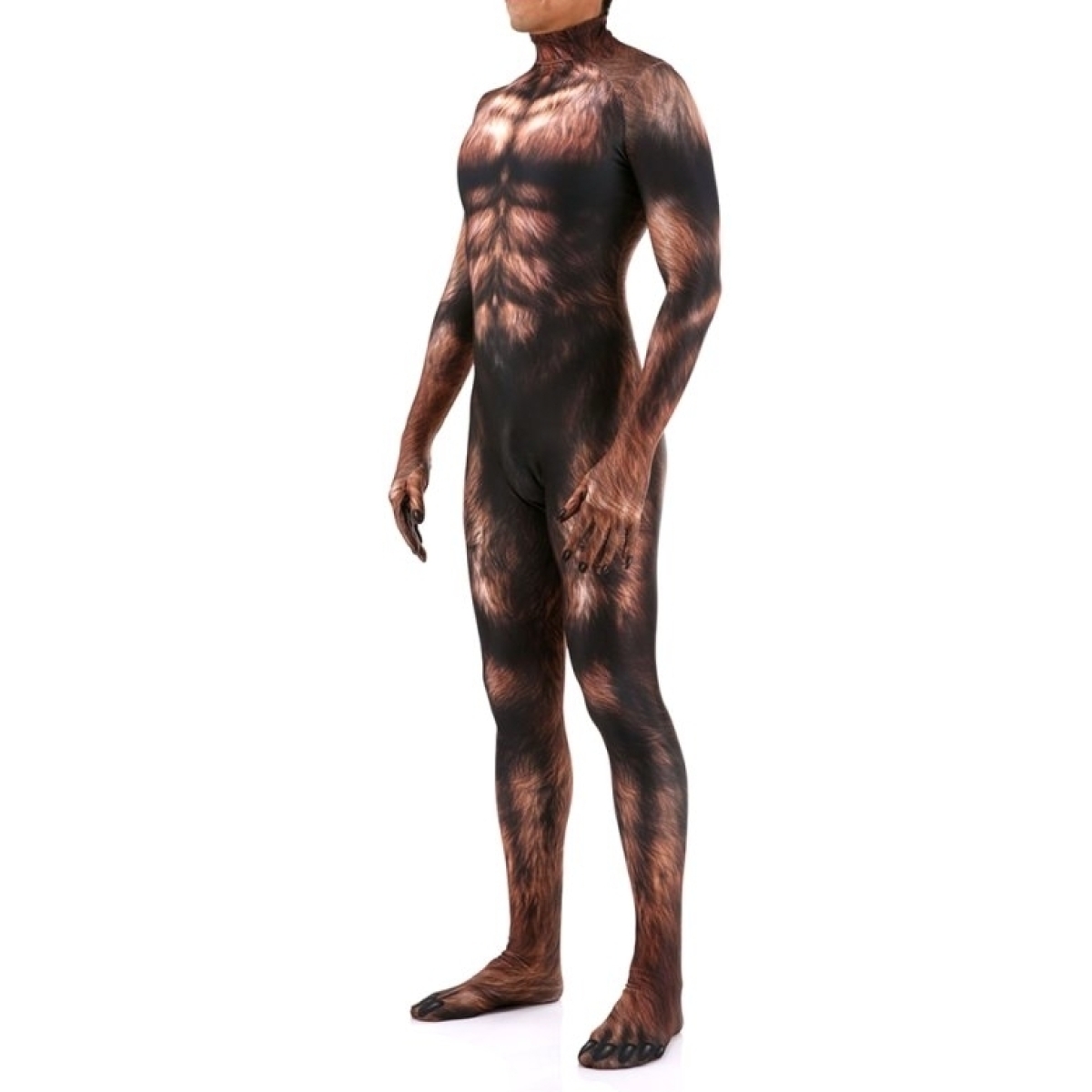 combinaison cosplay loup garou werewolf marron 8