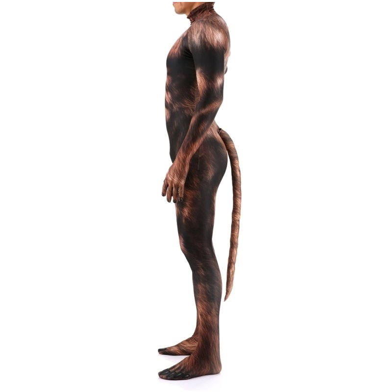 combinaison cosplay loup garou werewolf marron 9