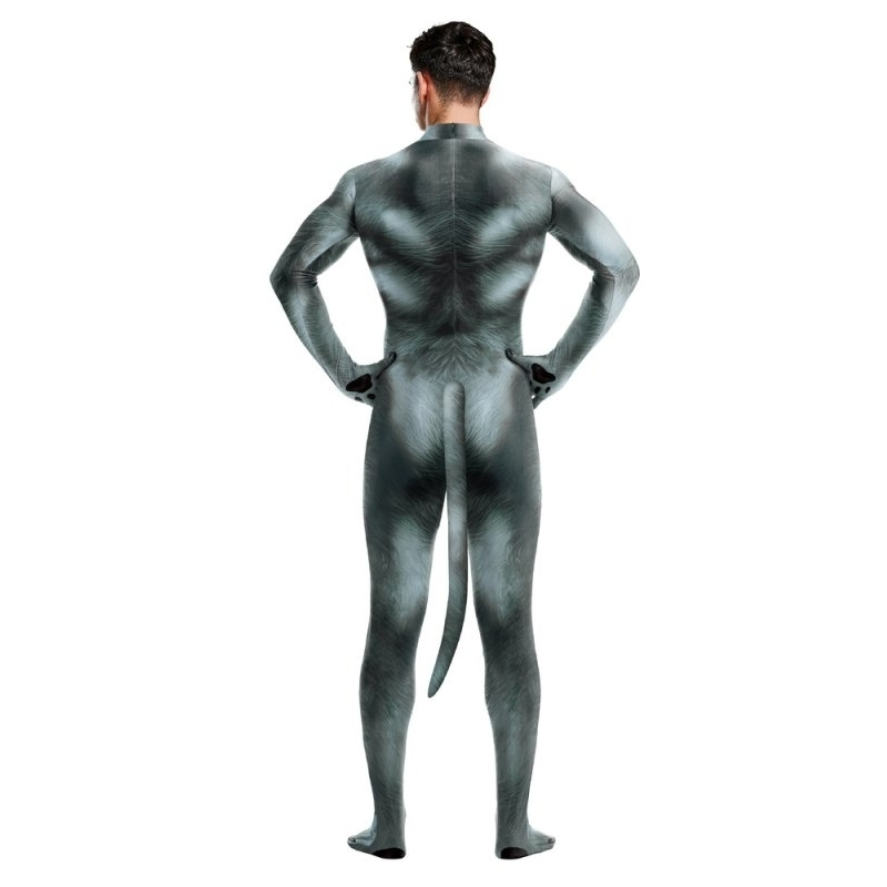 combinaison cosplay loup wolf gris 2