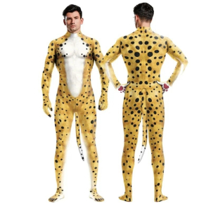 combinaison cosplay marsupilami jaune