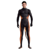 combinaison cosplay panda roux raccoon noir orange