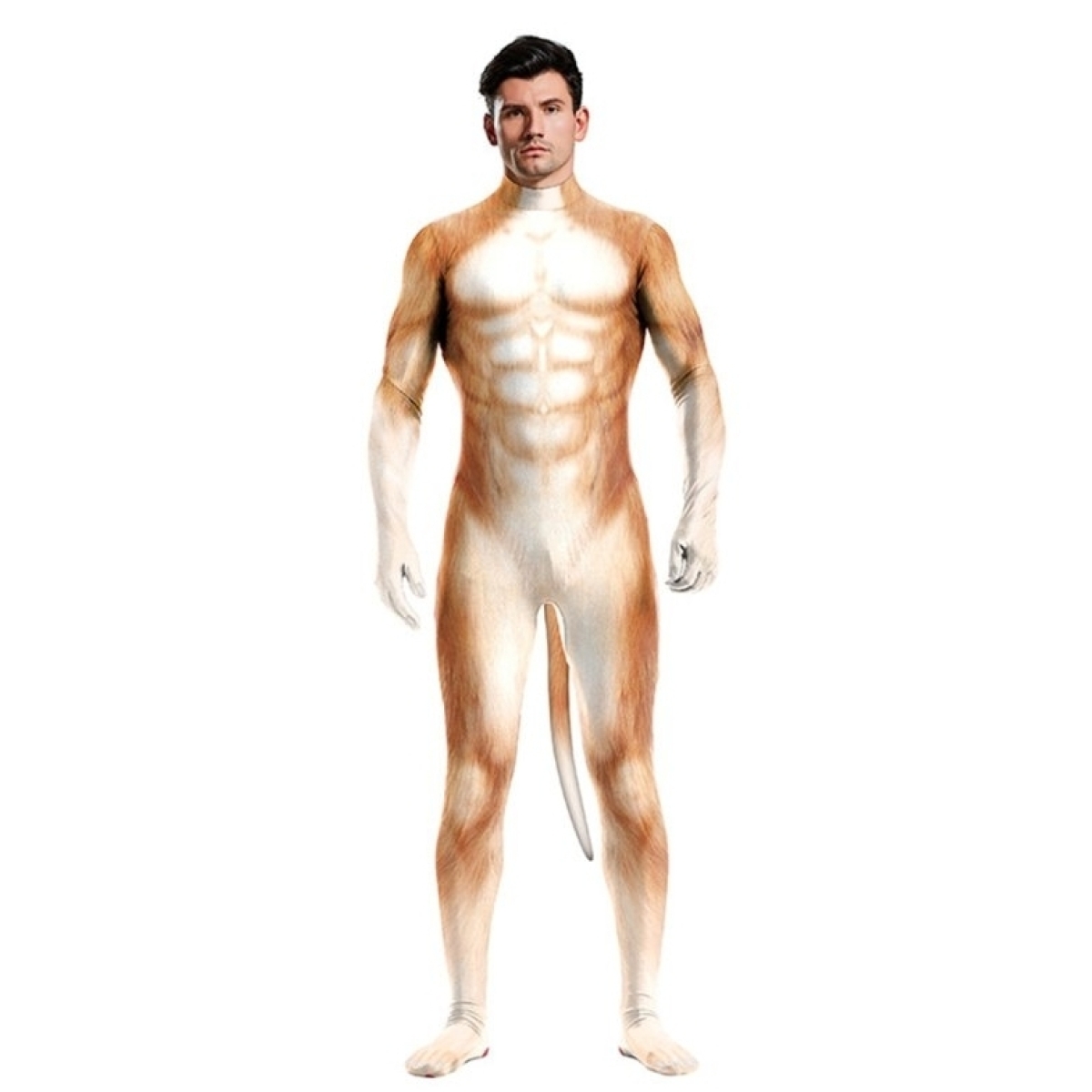 combinaison cosplay shiba dog blanc et feu