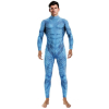 combinaison cosplay sous les mers fish bleue