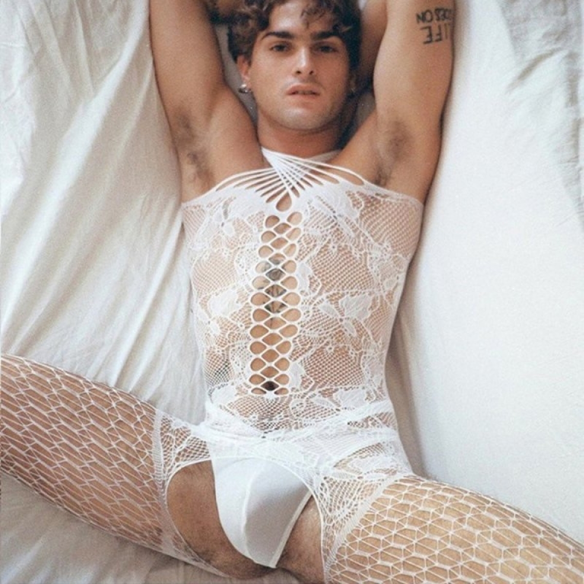 combinaison dentelle flower white blanche