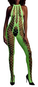 combinaison filet et dos nu vert fluo scaled