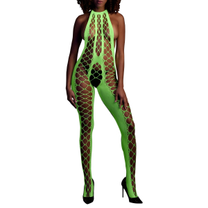 combinaison filet et dos nu vert fluo scaled