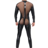 combinaison integrale tulle et fetish noire 1
