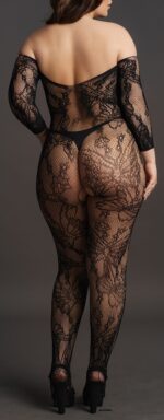 combinaison ouverte grande taille lace sleeved noir 1 scaled